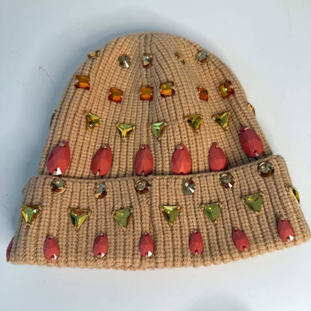 Lele Sadoughi Mixed Jewel Beanie – Cashmere-Blend – OS